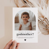 Godmother Arched Photo Proposal 招待状