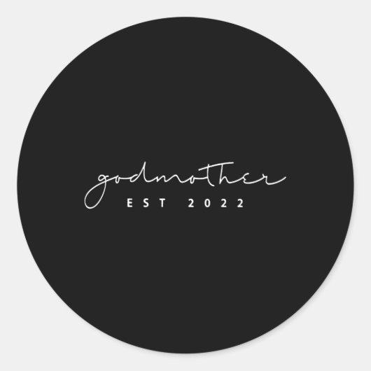 Godmother Est 2022妊娠アナウンスメントに昇格 ラウンドシール (正面)