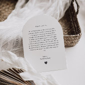 Godmother Handwritten Proposal Photo Arch  招待状