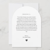 Godmother Handwritten Proposal Photo Arch  招待状 (裏面)