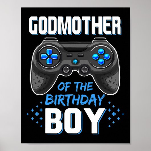 Godmother Of The Birthday Boy Matching Family Vide ポスター (正面)