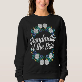 Godmother Of The Bride Floral Wreath Bridal Shower スウェットシャツ