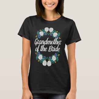 Godmother Of The Bride Floral Wreath Bridal Shower Tシャツ