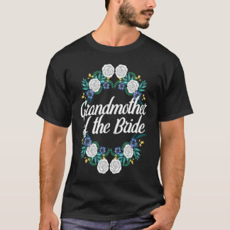 Godmother Of The Bride Floral Wreath Bridal Shower Tシャツ