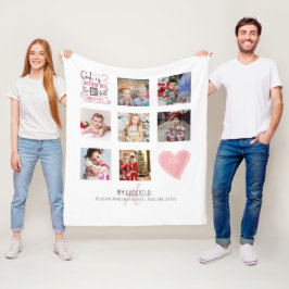 GODMOTHER PHOTO COLLAGE聖句とギフト編集が可能 フリースブランケット