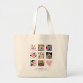 GODMOTHER PHOTO COLLAGE聖句とギフト編集が可能 ラージトートバッグ (正面)