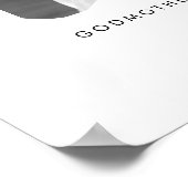 Godmother Wavy Photo Keepsake Print ポスター (角)