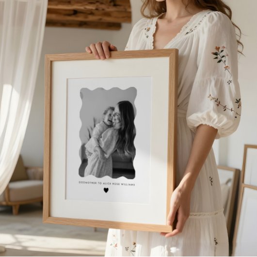 Godmother Wavy Photo Keepsake Print ポスター