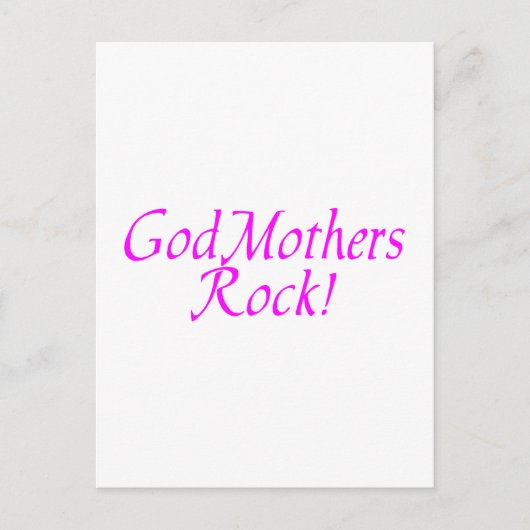 GodMothersロックピンク ポストカード (正面)