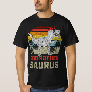 Godmothersaurus Tレックス恐竜Godmother Saurus Fa Tシャツ
