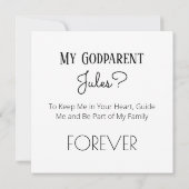 GodParentベビー&兄弟姉妹写真 カード (裏面)