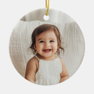 Godparents Handwritten Proposal Photo Girl セラミックオーナメント