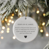 Godparents Photo Proposal Girl Boy Twins セラミックオーナメント