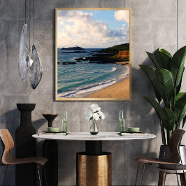 Godrevy Lighthouse Cornwall Coast  フォトプリント