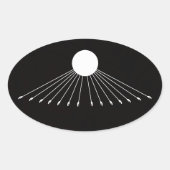 God's Army Sticker 楕円形シール (正面)