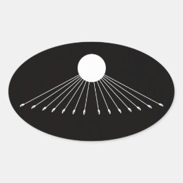 God's Army Sticker 楕円形シール