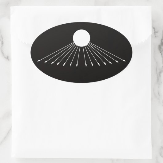 God's Army Sticker 楕円形シール (バッグ)