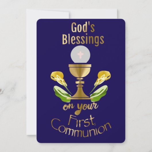 God's Blessing on your First Holy Communion. シーズンカード (正面)