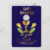 God's Blessing on your First Holy Communion. シーズンカード (正面/裏面)