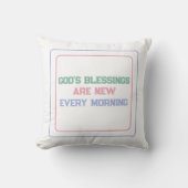 God's Blessings Are New Every Morning: Blessings クッション (正面)