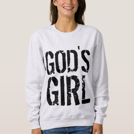GOD'S GIRLクリスチャンTシャツ スウェットシャツ (正面)