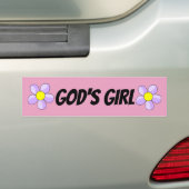 GOD'S GIRL CHRISTIAN BUMPERスタンプ バンパーステッカー (車上)