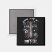 God's Got My Six! マグネット (正面/裏面)
