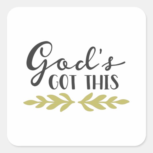 Gods got this スクエアシール (正面)