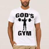 GOD'S GYM、クリスチャンTシャツ Tシャツ (正面)