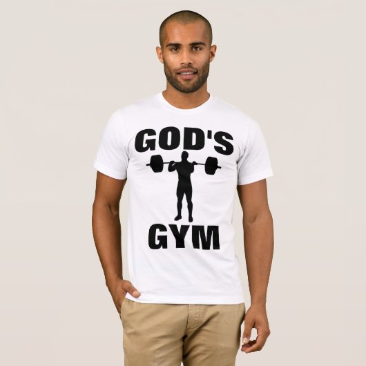 GOD'S GYM、クリスチャンTシャツ Tシャツ (正面フル)
