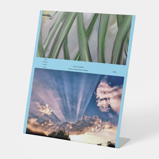 God's Kitchen Is Always Open! 台座サイン (正面)