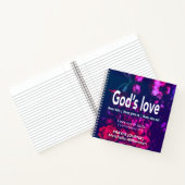 GODS LOVEパーソナライズされたフローラ祈りの言葉 ノートブック (内部)