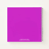 GODS LOVEパーソナライズされたフローラ祈りの言葉 ノートブック (裏面)