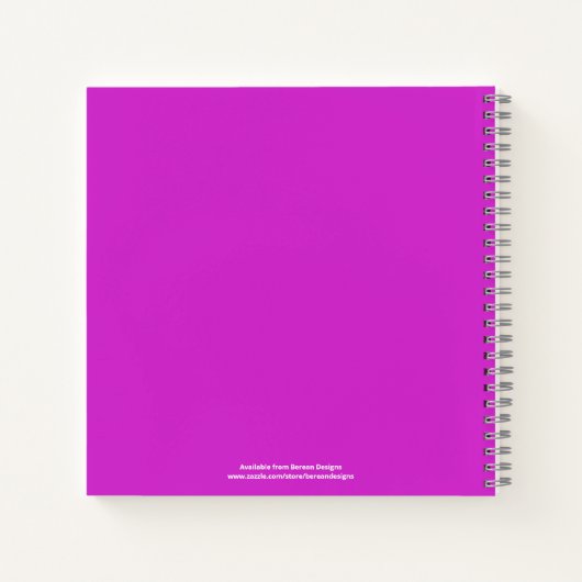 GODS LOVEパーソナライズされたフローラ祈りの言葉 ノートブック (裏面)