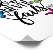 God's Love Never Fails - Butterfly Art - Religious ポスター (角)