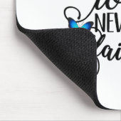 God's Love Never Fails - Butterfly Art - Religious マウスパッド (コーナー)