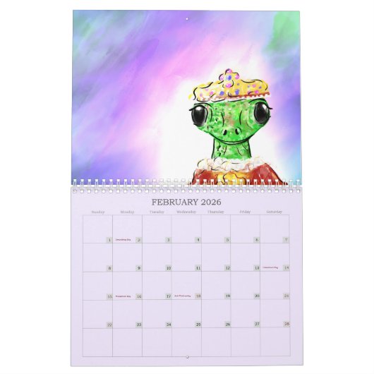 God's Peace Calendar  カレンダー (2月 2026)