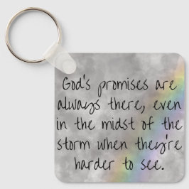 God's Promises Keychain - Hope Through the Storm キーホルダー