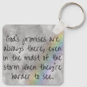 God's Promises Keychain - Hope Through the Storm キーホルダー (裏面)