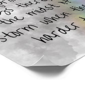 God's Promises Poster - Hope in the Storm ポスター (角)