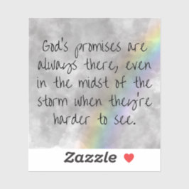 God's Promises Sticker - Hope Through the Storm シール