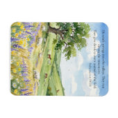 God's Provision: Psalm 104:10-11 マグネット (横)