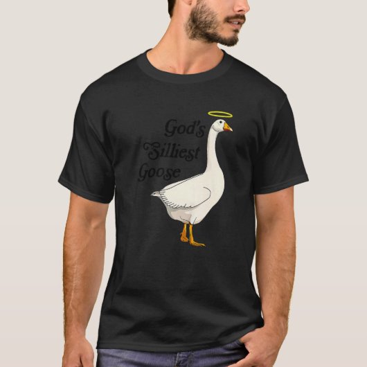 God's Silliest Goose Funny Duck Lovers Premium_2 Tシャツ (正面)