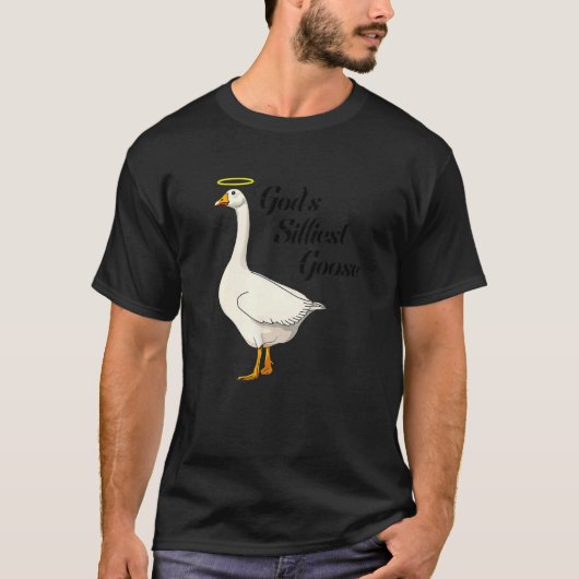 God's Silliest Goose Funny Duck Lovers Premium_3 Tシャツ (正面)