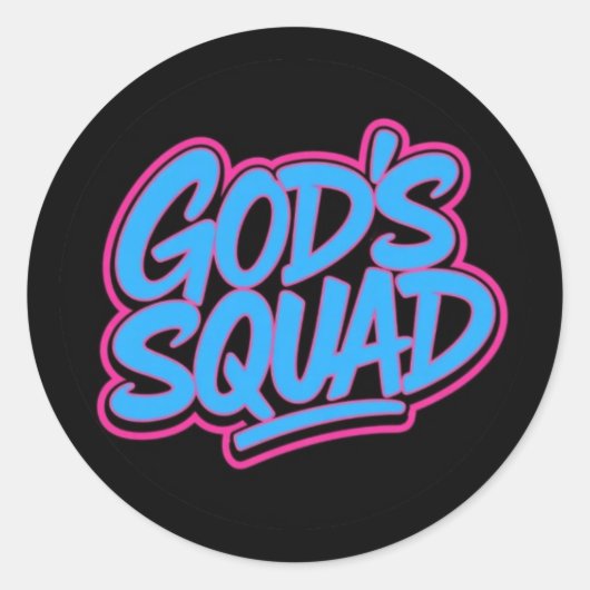 God's Squad ラウンドシール (正面)