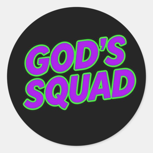 God's Squad ラウンドシール (正面)