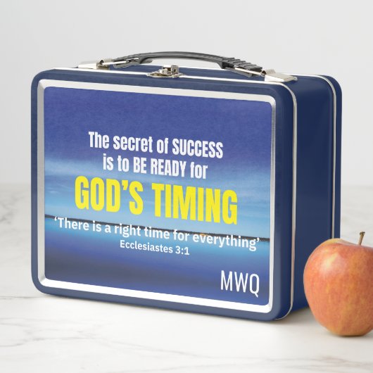 GODS TIMING クリスチャン 引用句 メタルランチボックス (インサイチュ)