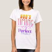 God's Timing Is Perfect Christian Tシャツ (正面)