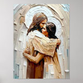 God's Whisper, Christian Art, Digital Jesus Portra ポスター (正面)