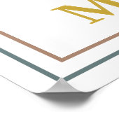 Gods Will Not Mine Colorful Modern Christian ポスター (角)